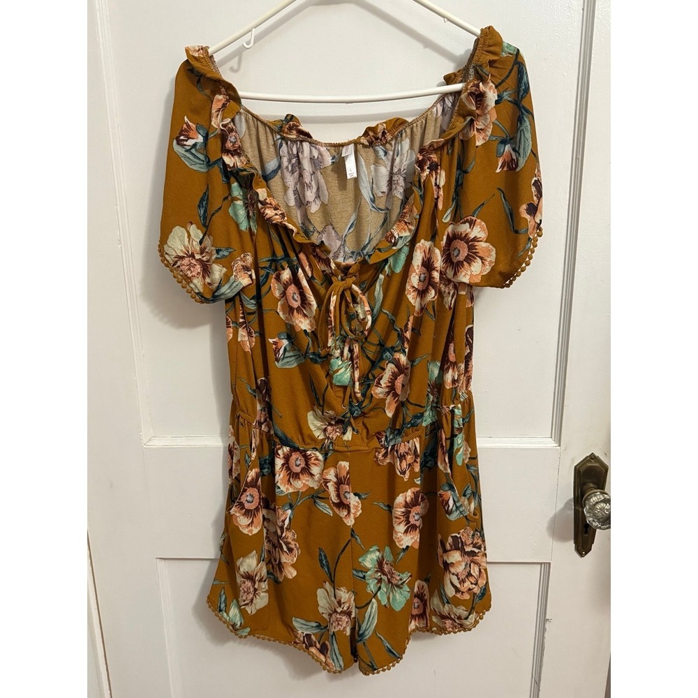 Xholarations Large Floral Romper
